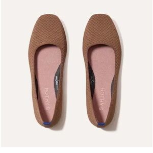 Rothy's The Max Square - Pecan Micro Check Size 7.5 New without box!